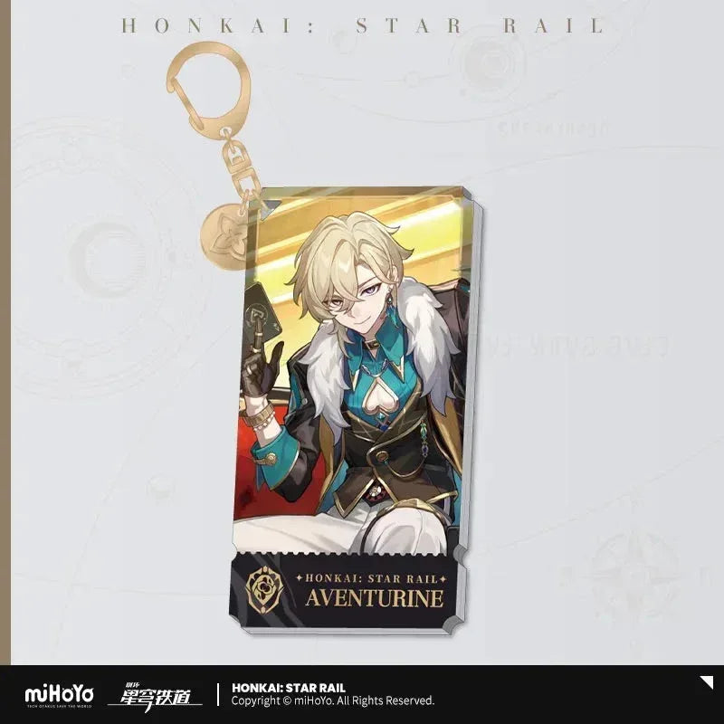 The Preservation Character Warp Artwork Acrylic Keychain Honkai: Star Rail