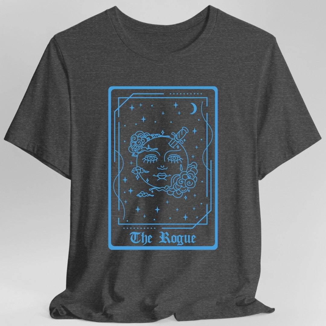The Rogue Tarot Card T-Shirt - Dark Heather / S