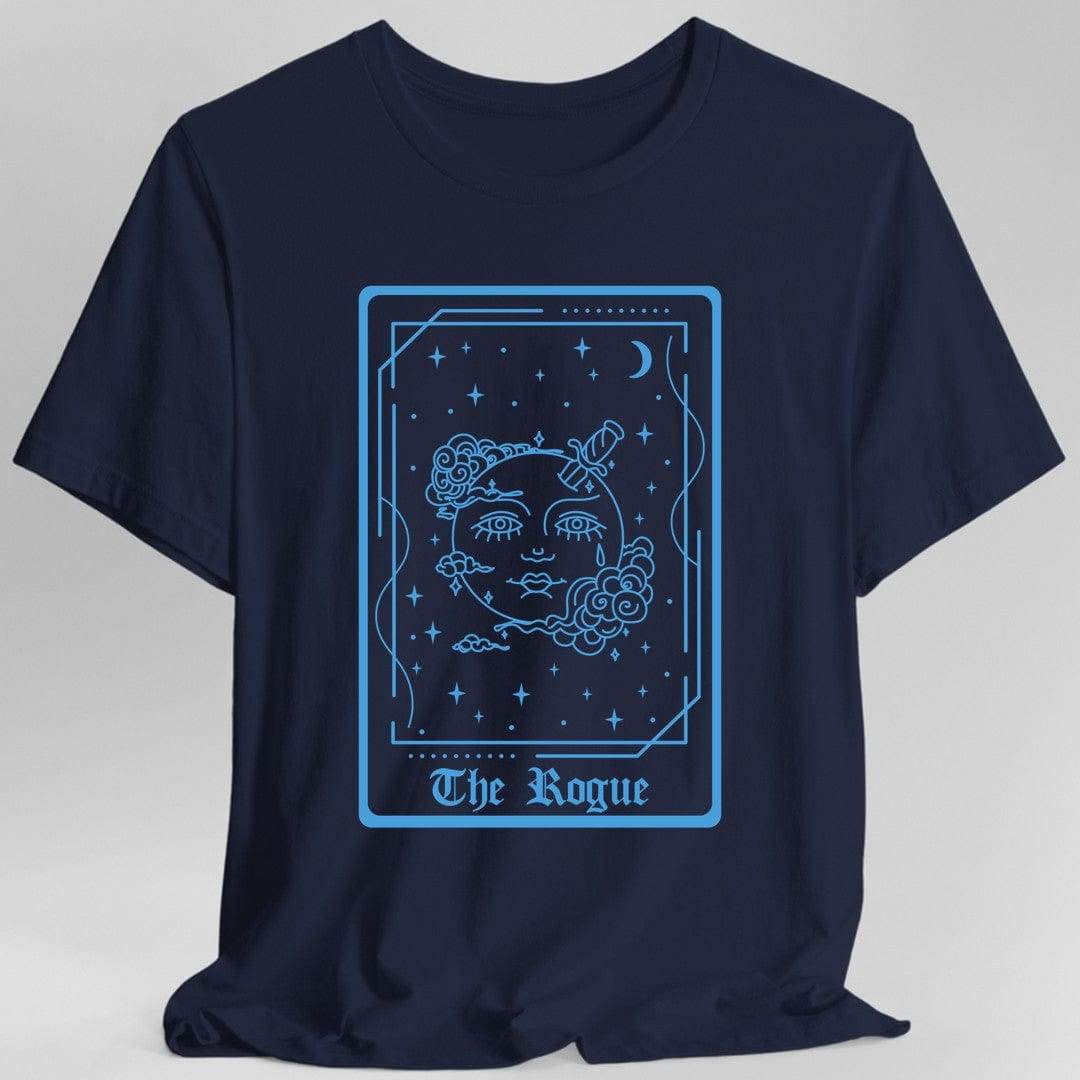 The Rogue Tarot Card T-Shirt - Navy / S