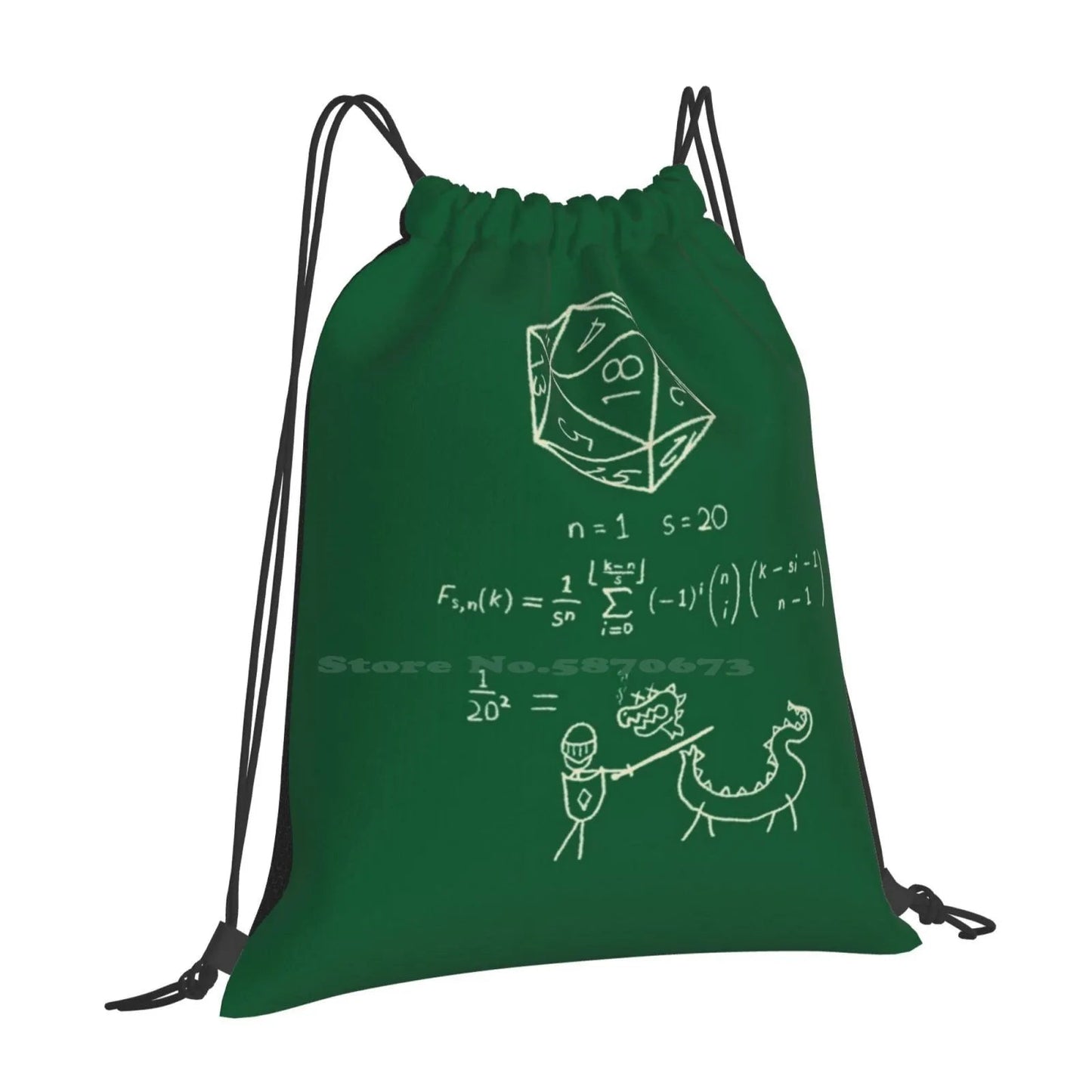 The Science Of 20 Sided Dice. School Bags Travel Laptop Backpack D20 Science Math Dice Dnd And Dragons