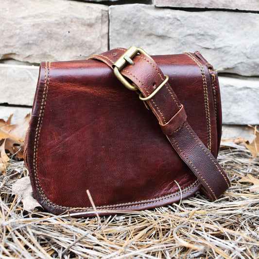 The Seeker Leather Satchel - Small