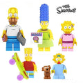 The Simpsons family of 5 Lego Minifigures Custom Toys