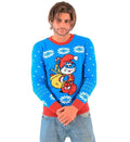 The Smurfs Papa Smurf As Santa Ugly Christmas Sweater - XS