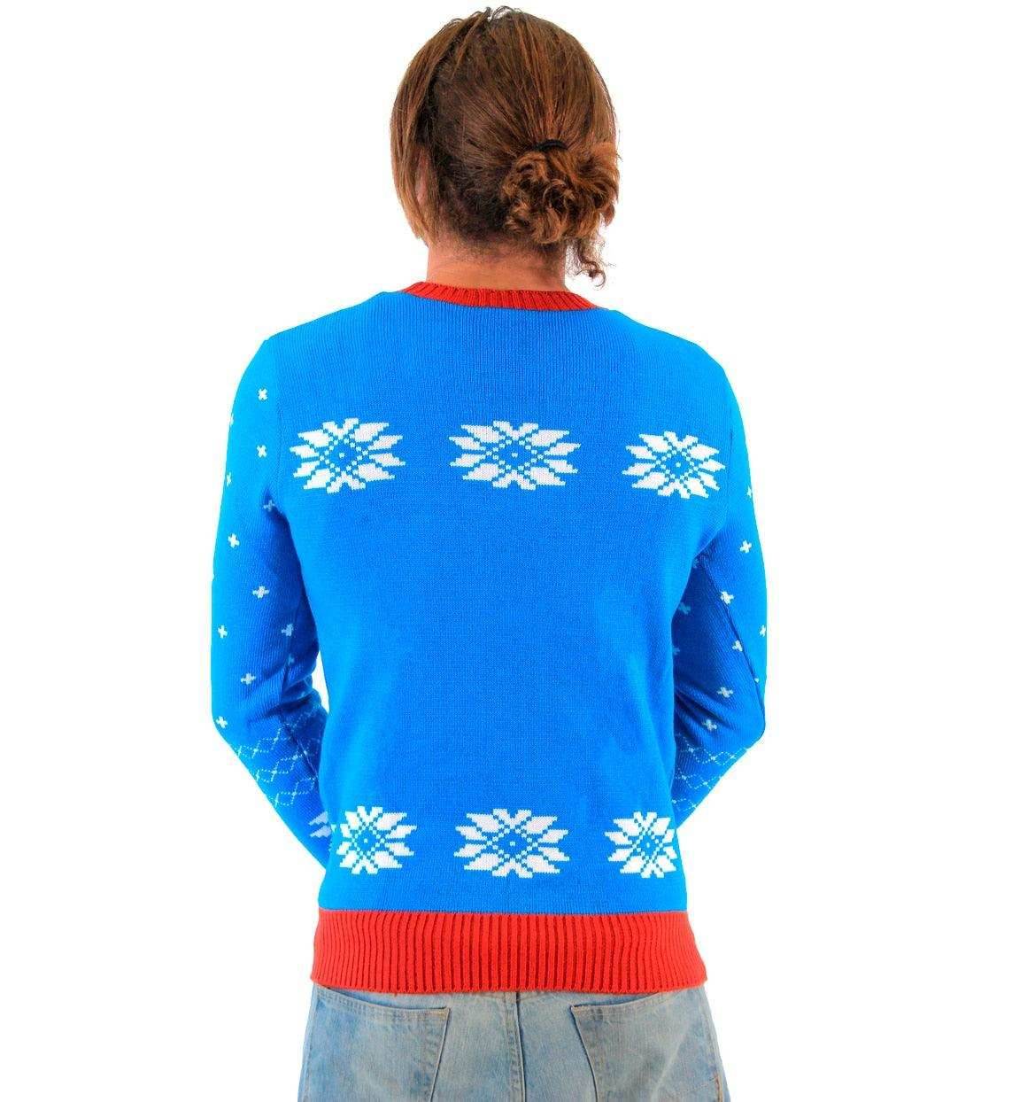 The Smurfs Papa Smurf As Santa Ugly Christmas Sweater - XS