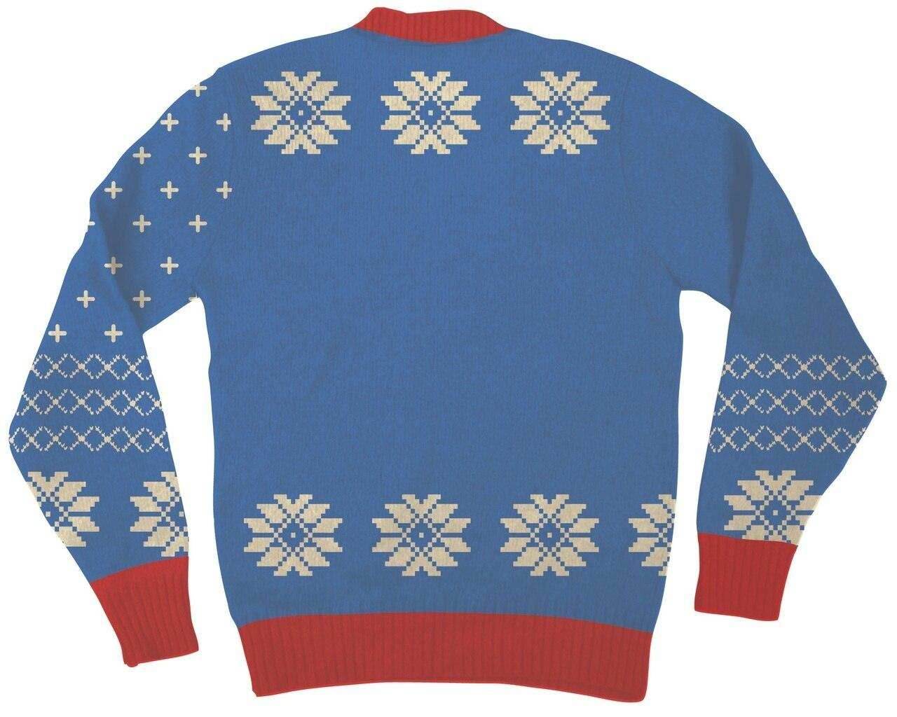 The Smurfs Papa Smurf As Santa Ugly Christmas Sweater - XS