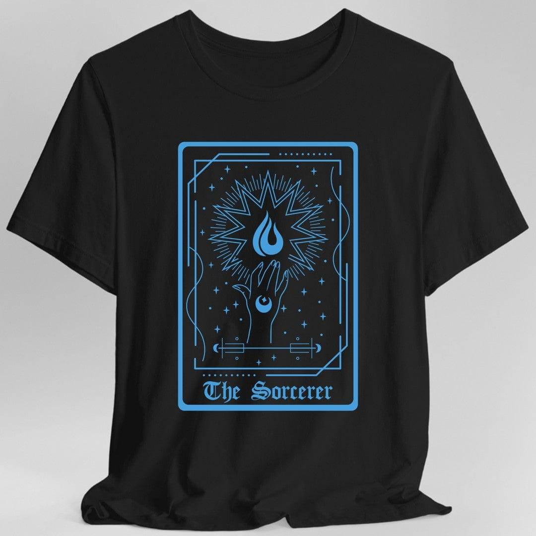 The Sorcerer Tarot Card T-Shirt - Black / S