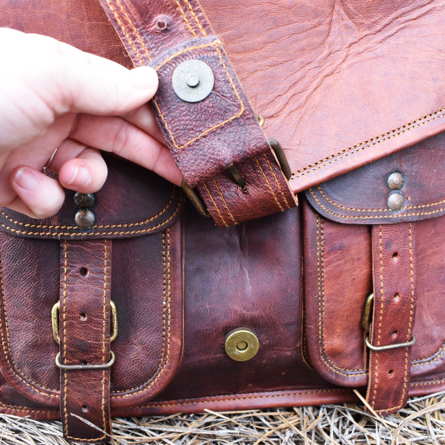 The Traveler Leather Satchel