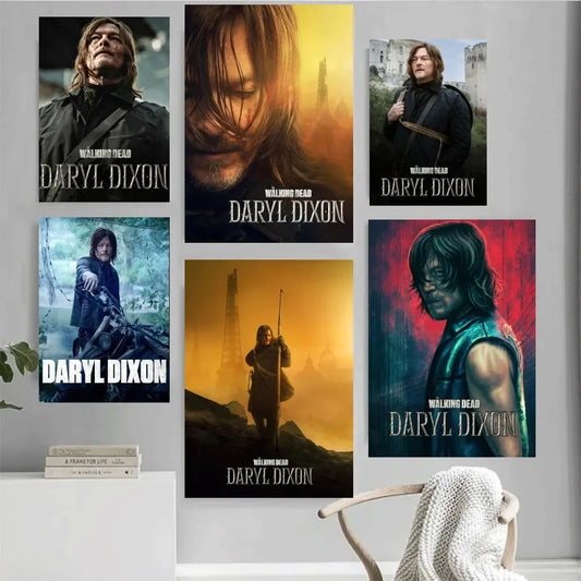 The Walking Dead Daryl Dixon Poster Home Office Wall Bedroom Living Room Kitchen Decoration Painting