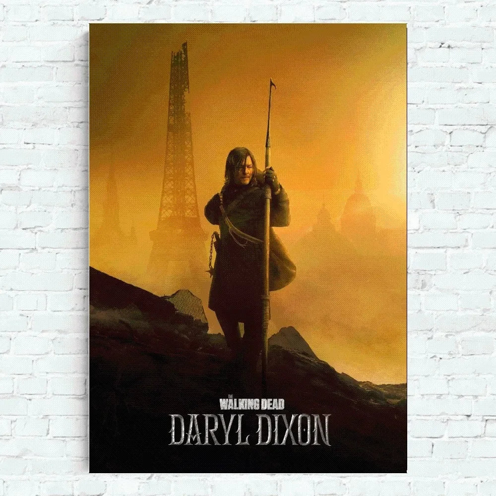 The Walking Dead Daryl Dixon Poster Home Office Wall Bedroom Living Room Kitchen Decoration Painting