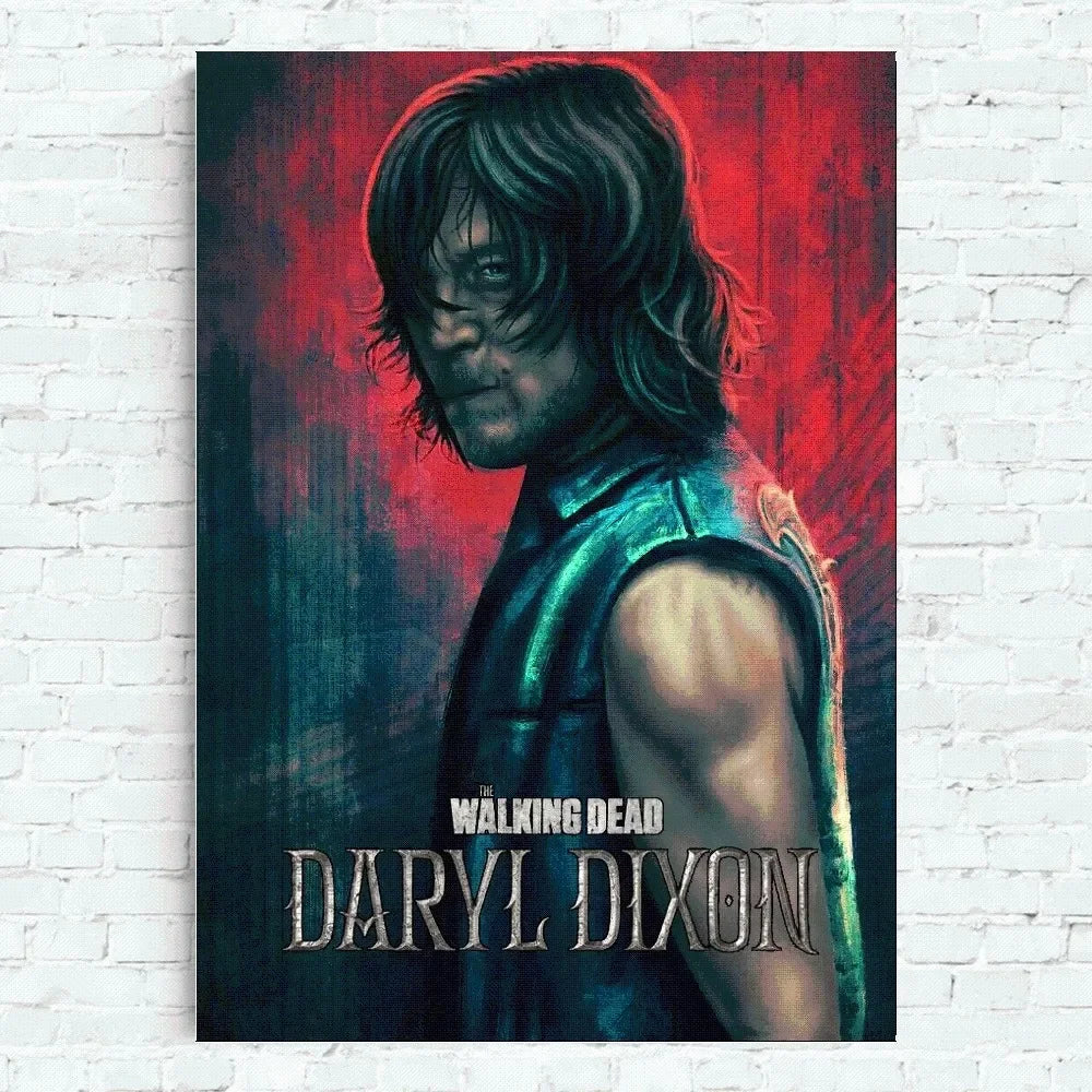 The Walking Dead Daryl Dixon Poster Home Office Wall Bedroom Living Room Kitchen Decoration Painting