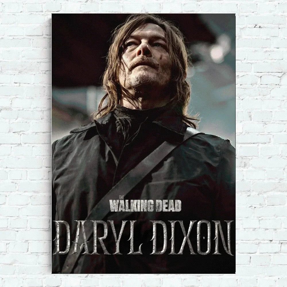 The Walking Dead Daryl Dixon Poster Home Office Wall Bedroom Living Room Kitchen Decoration Painting