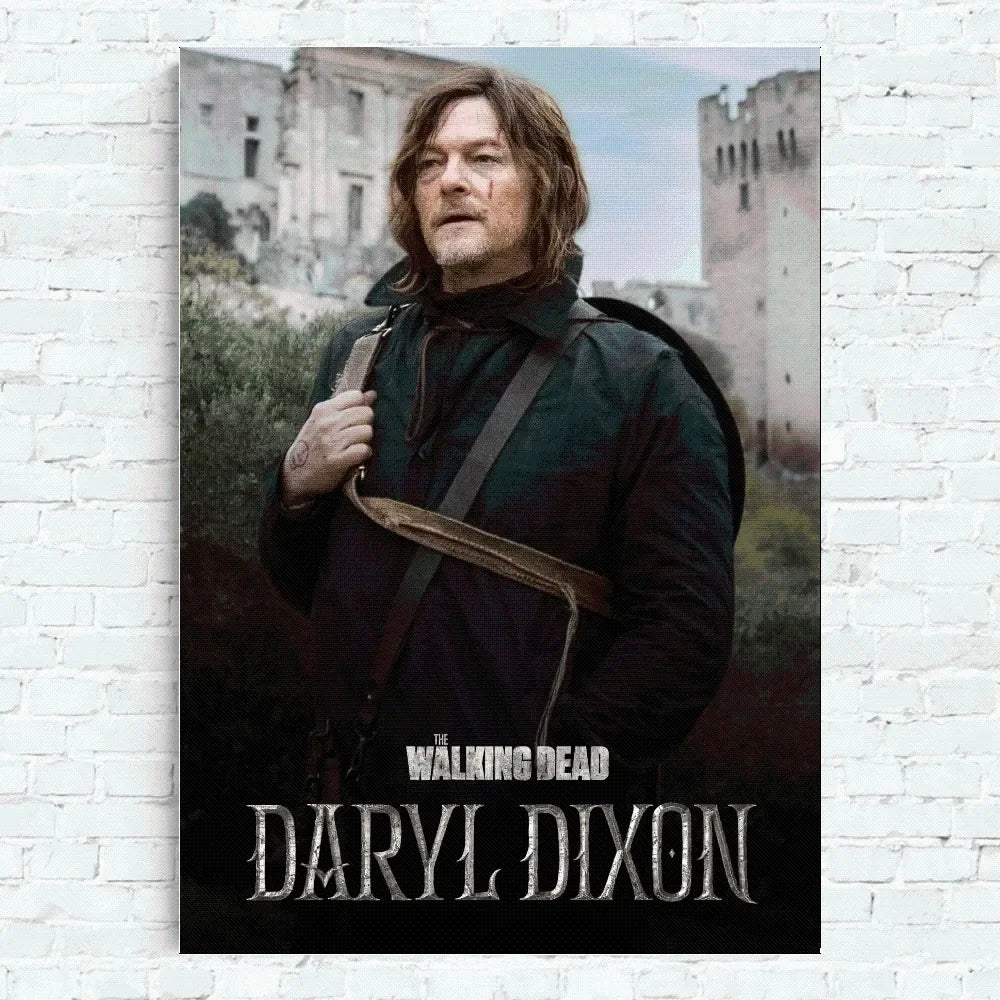 The Walking Dead Daryl Dixon Poster Home Office Wall Bedroom Living Room Kitchen Decoration Painting