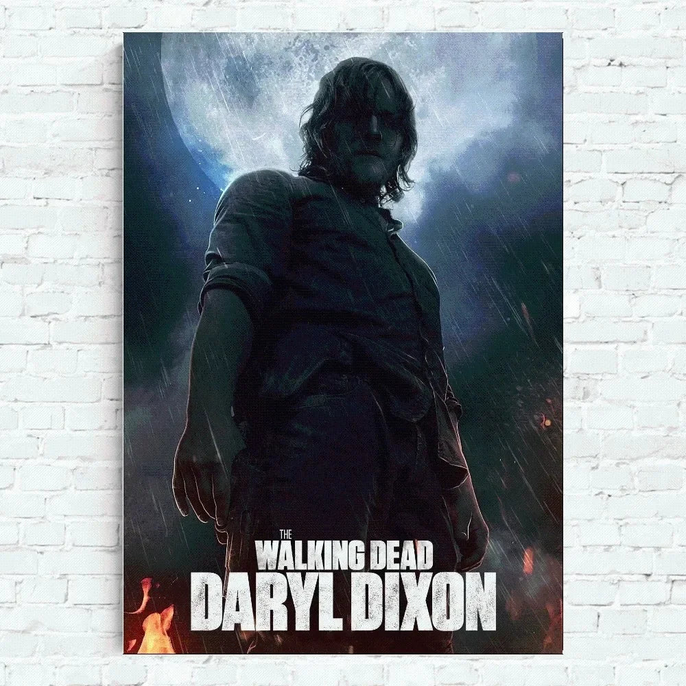 The Walking Dead Daryl Dixon Poster Home Office Wall Bedroom Living Room Kitchen Decoration Painting