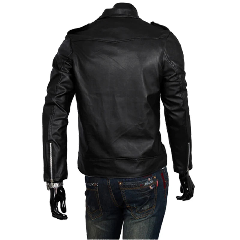 The Walking Dead Negan Black White PU Leather Jacket Coat Women Men Halloween Cosplay Costume Party Winter Spring Autumn Coat