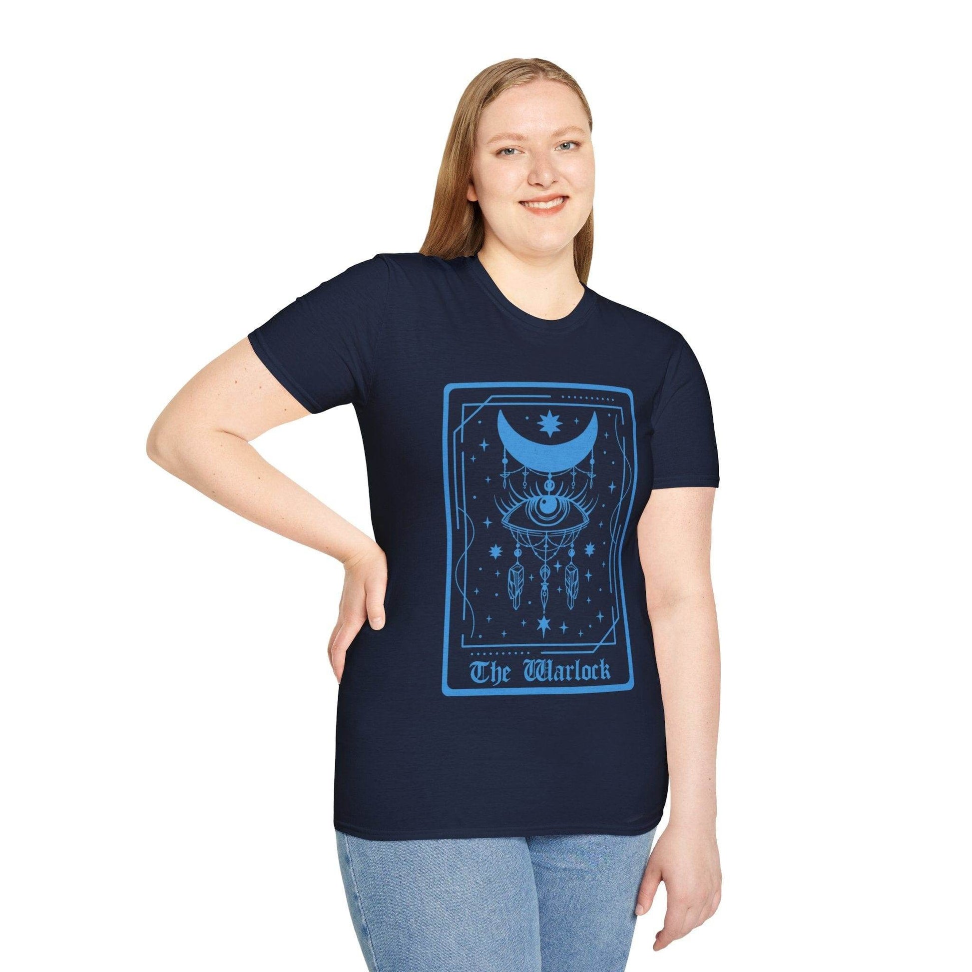 The Warlock Tarot Card T-Shirt - Black / S