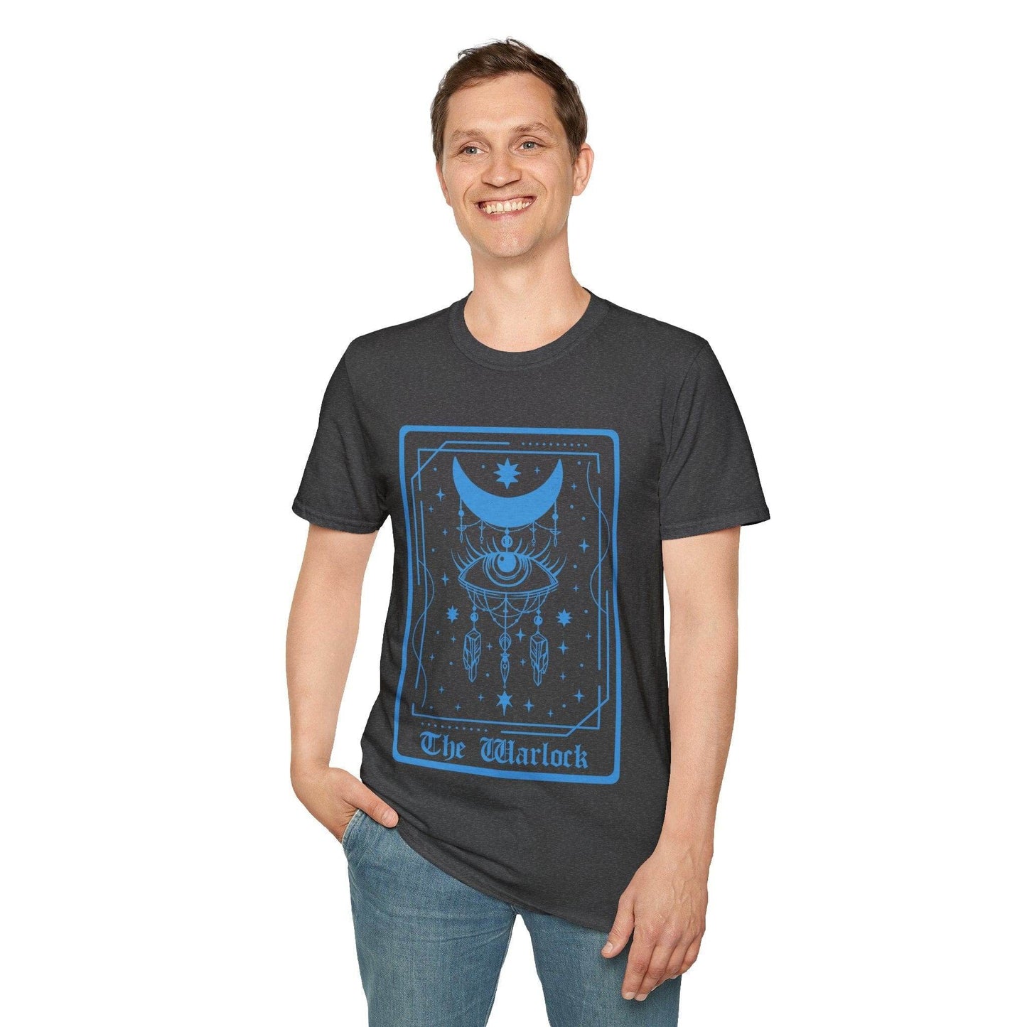 The Warlock Tarot Card T-Shirt - Black / S