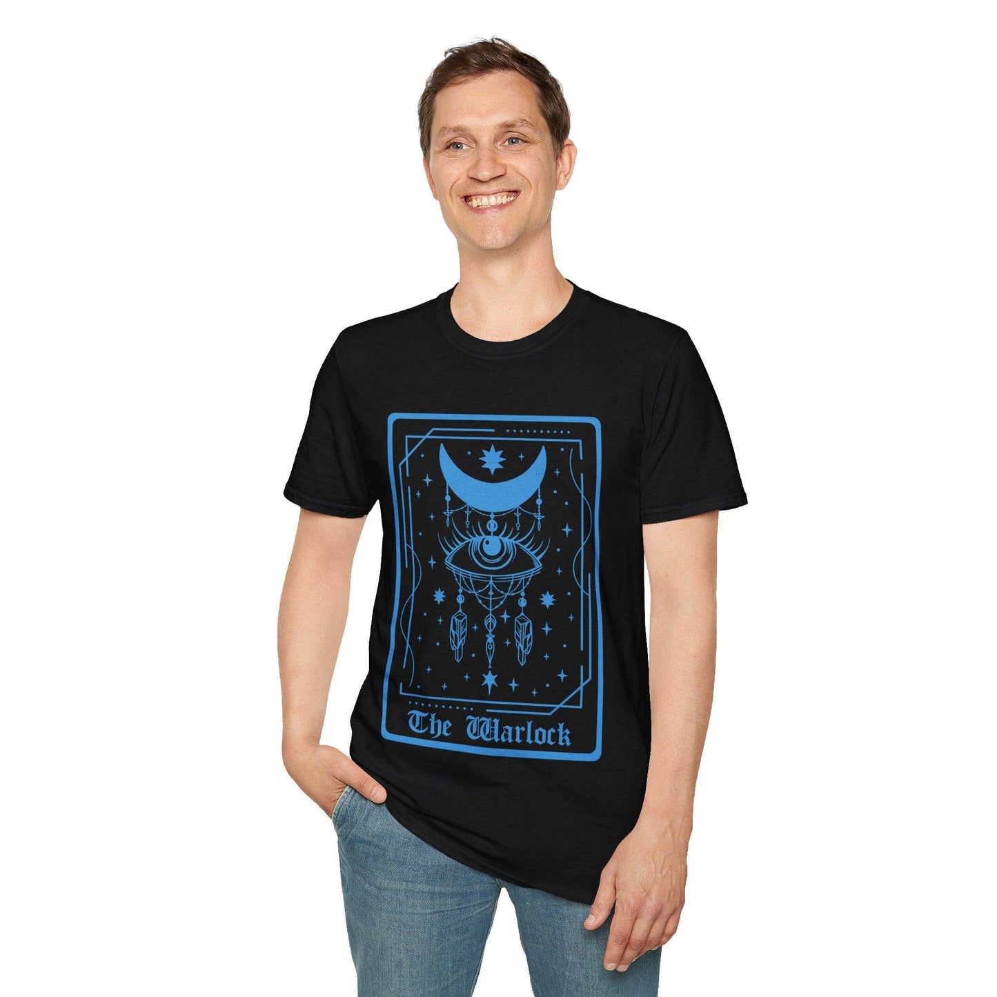 The Warlock Tarot Card T-Shirt - Black / S