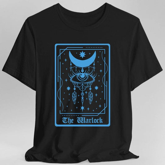 The Warlock Tarot Card T-Shirt - Black / S