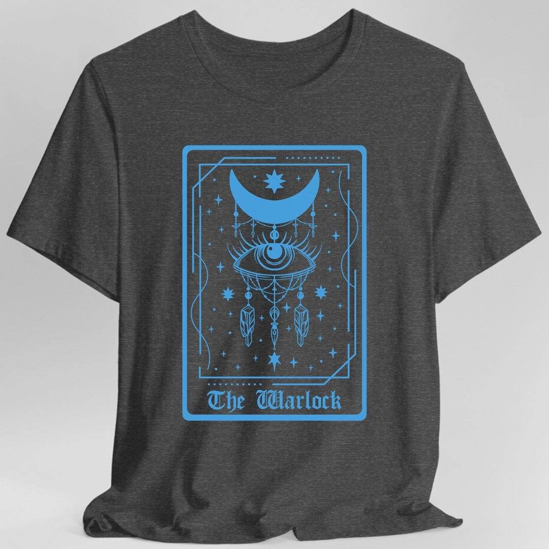 The Warlock Tarot Card T-Shirt - Dark Heather / S