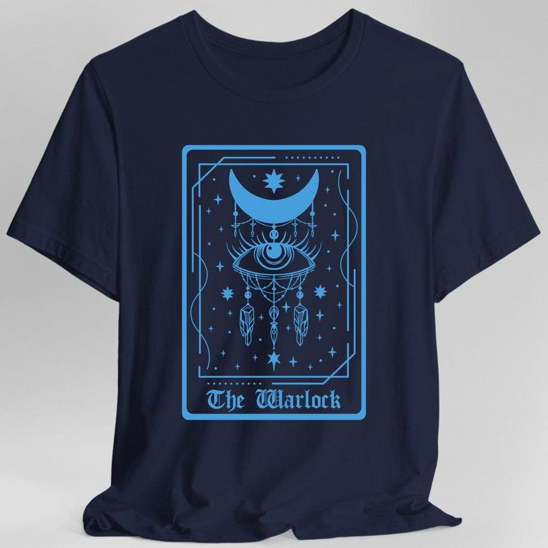 The Warlock Tarot Card T-Shirt - Navy / S