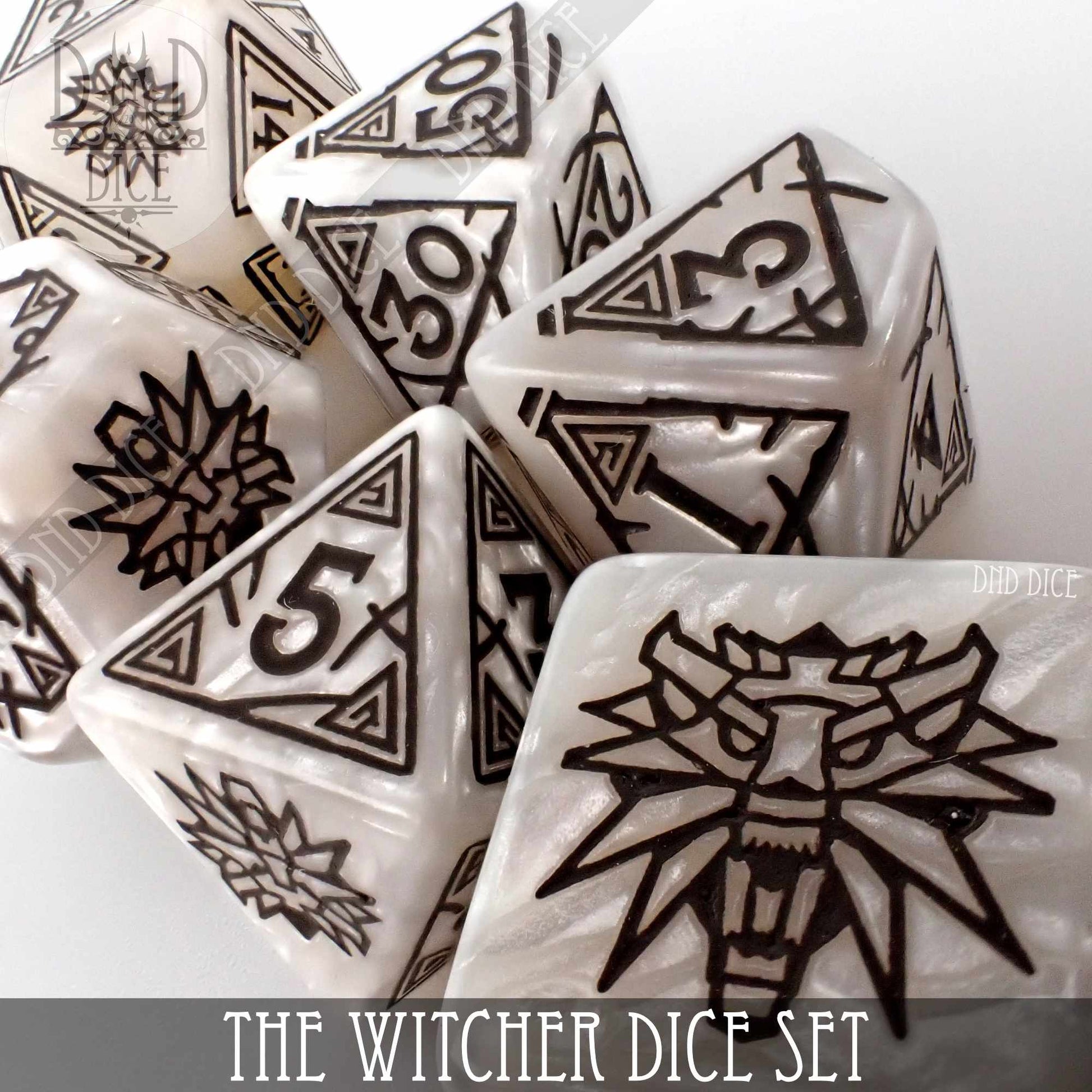 The Witcher Dice Set and Coin - Geralt