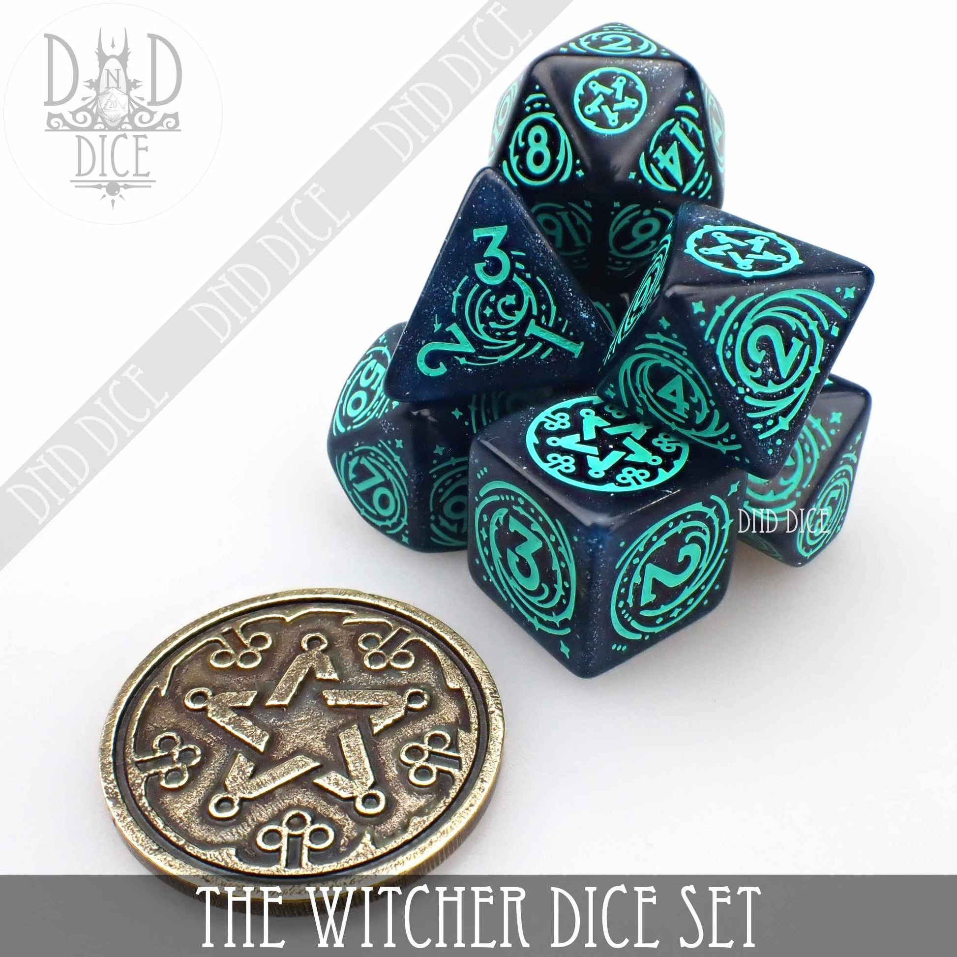 The Witcher Dice Set and Coin - Yennefer