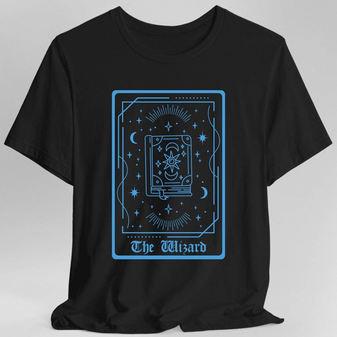 The Wizard Tarot Card T-Shirt - Black / S