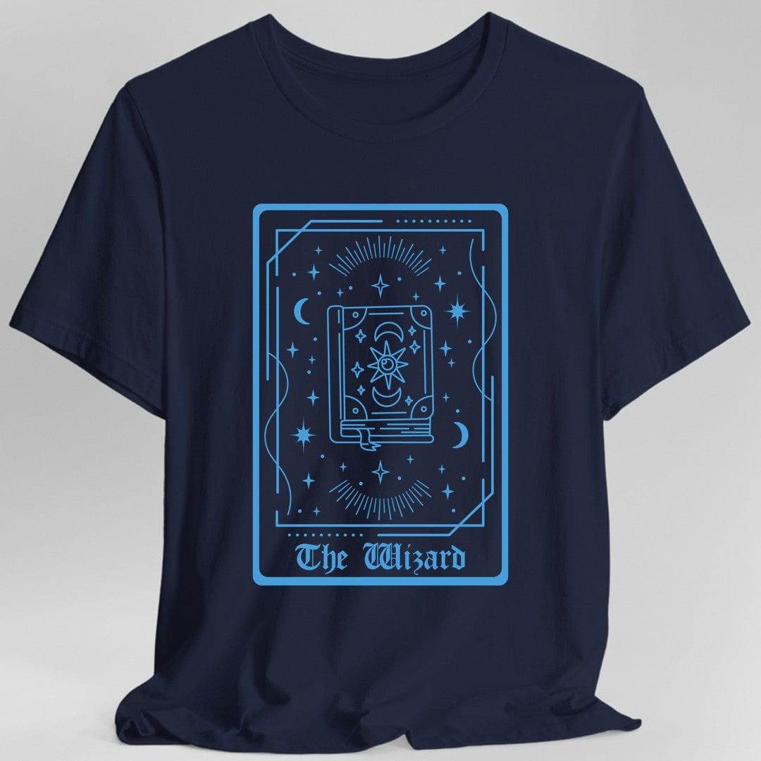 The Wizard Tarot Card T-Shirt - Navy / S