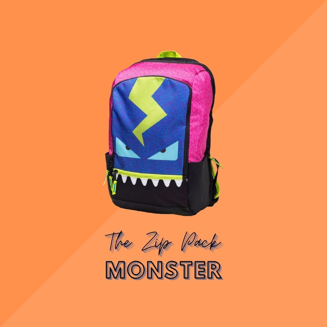 The Zip Pack Monster Laptop Backpack - Pink