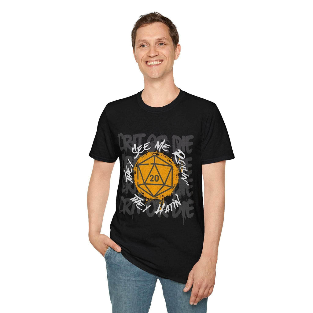 They See Me Rollin They Hatin D20 T-shirt - Black / S