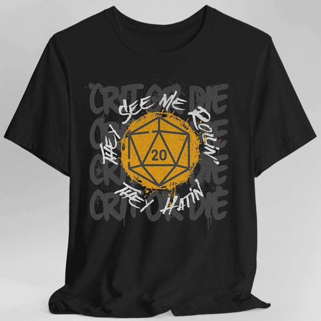 They See Me Rollin They Hatin D20 T-shirt - Black / S