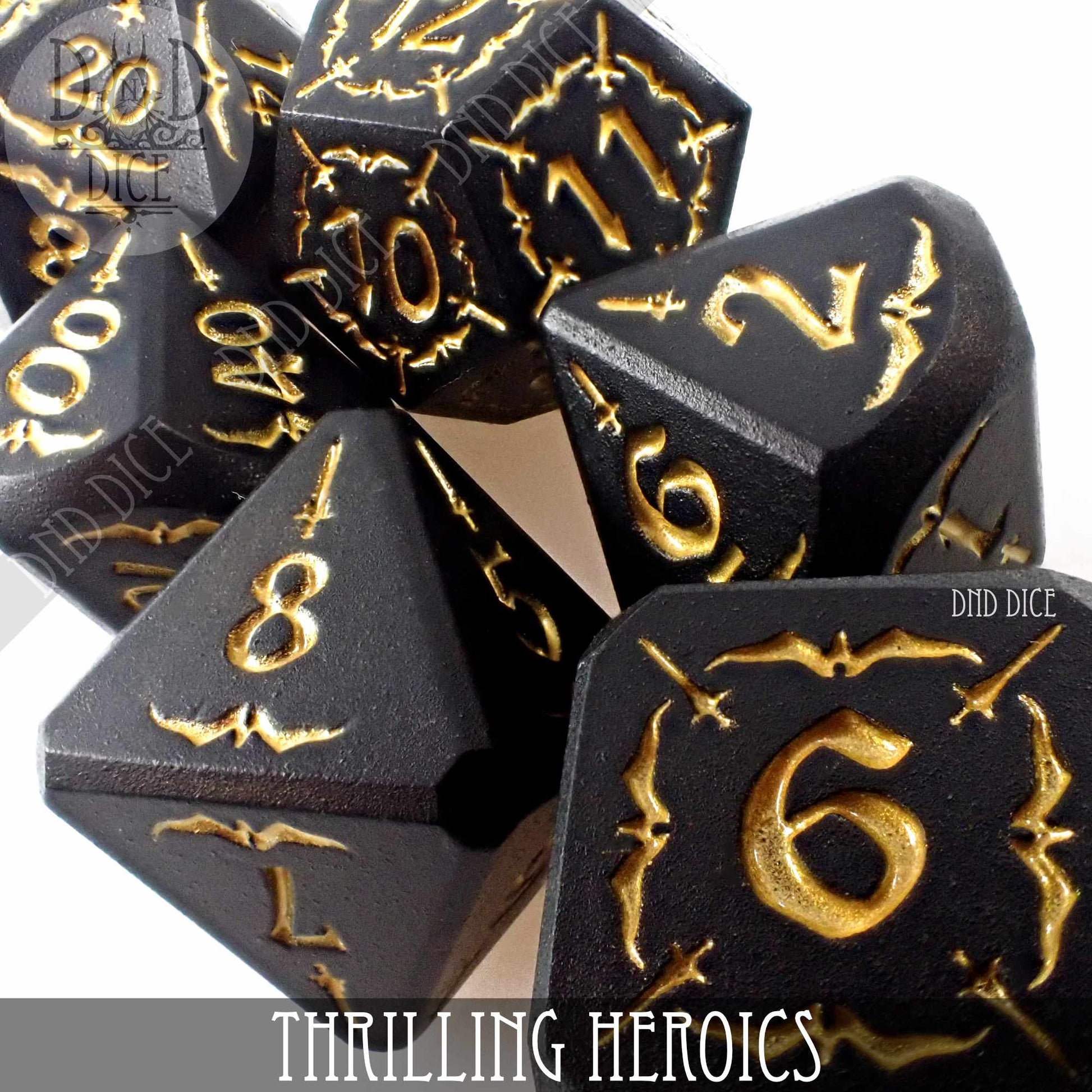 Thrilling Heroics Metal Dice Set