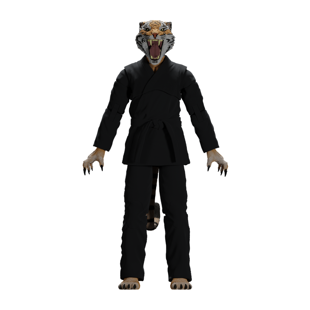 Jiu Jitsu Combat Creatures Tiago the Tiger Action Figure