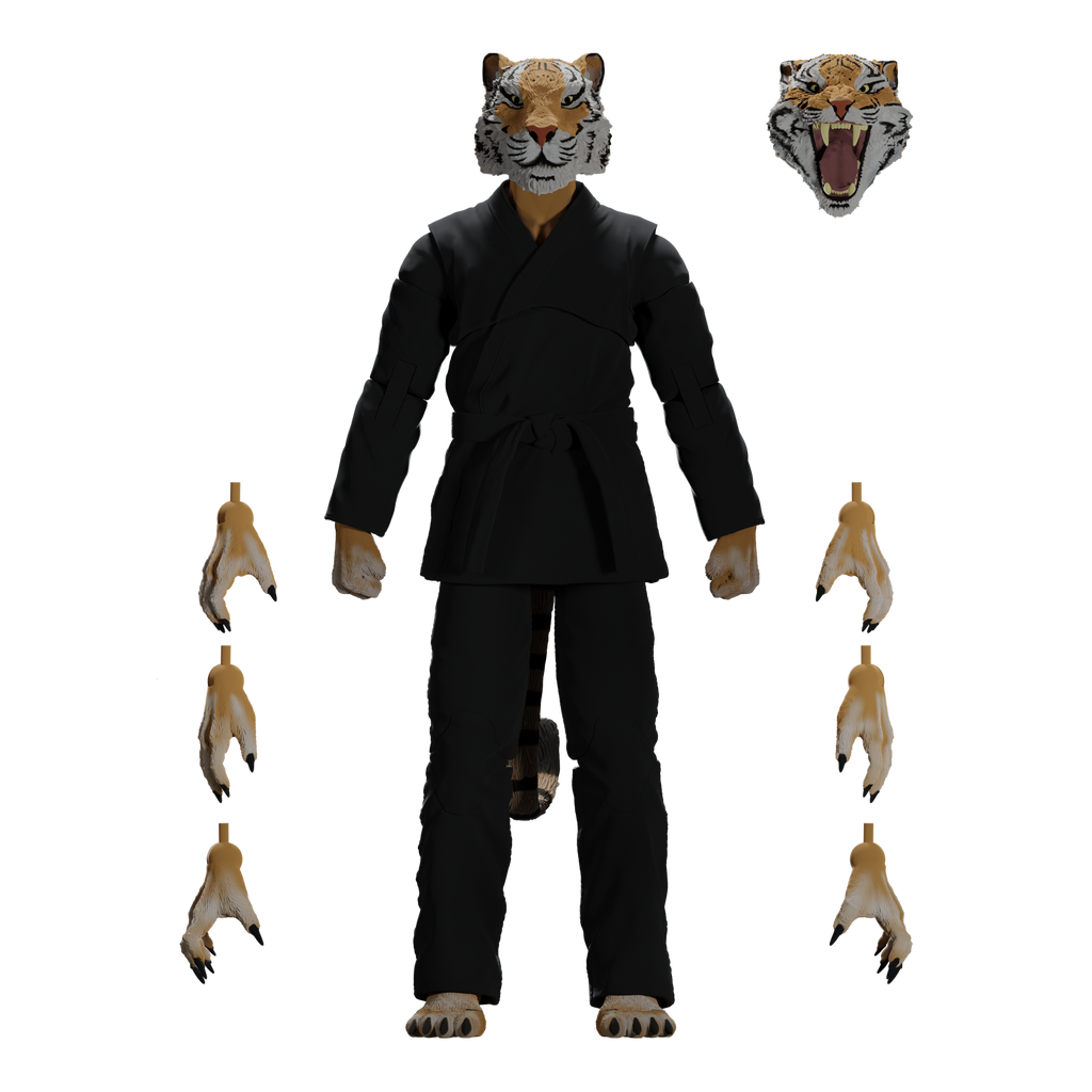 Jiu Jitsu Combat Creatures Tiago the Tiger Action Figure