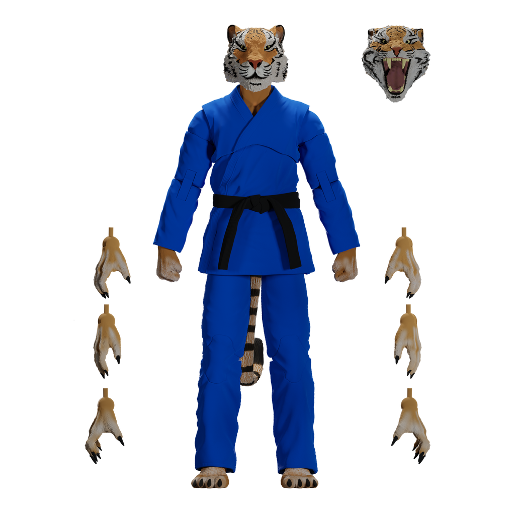 Jiu Jitsu Combat Creatures Tiago the Tiger Action Figure