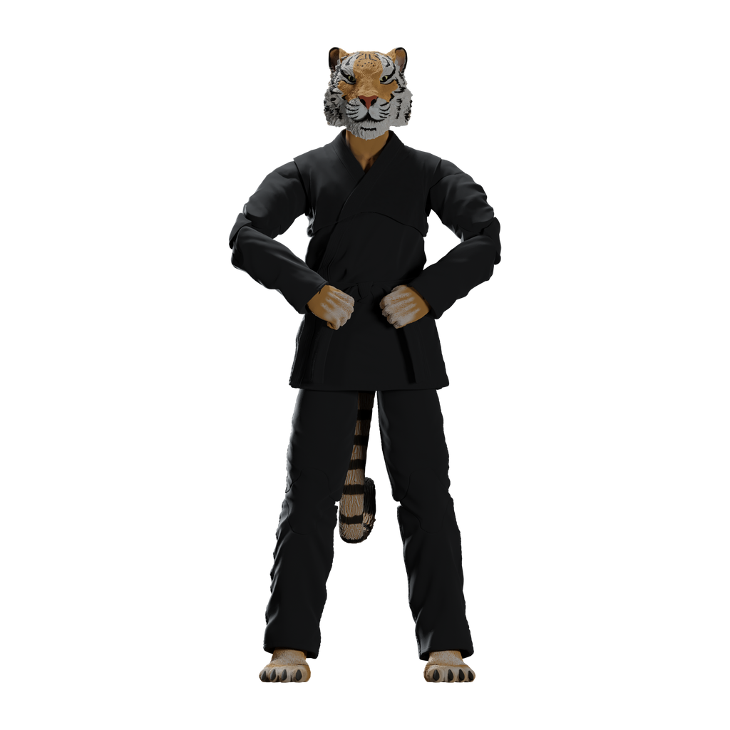 Jiu Jitsu Combat Creatures Tiago the Tiger Action Figure