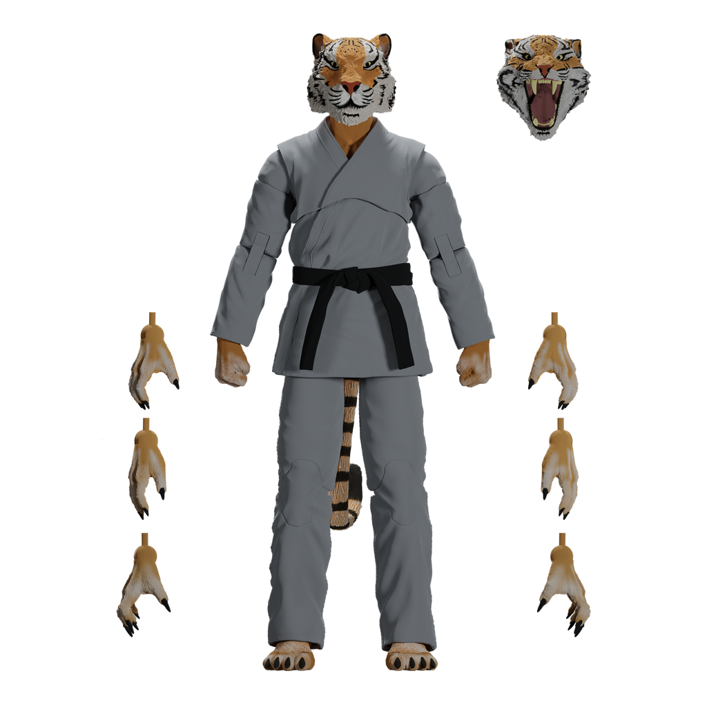 Jiu Jitsu Combat Creatures Tiago the Tiger Action Figure