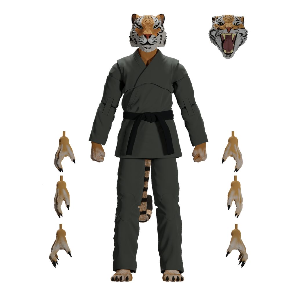 Jiu Jitsu Combat Creatures Tiago the Tiger Action Figure