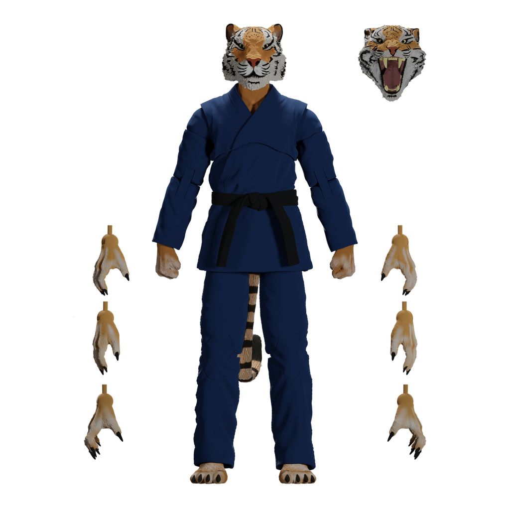 Jiu Jitsu Combat Creatures Tiago the Tiger Action Figure