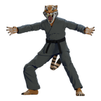 Jiu Jitsu Combat Creatures Tiago the Tiger Action Figure