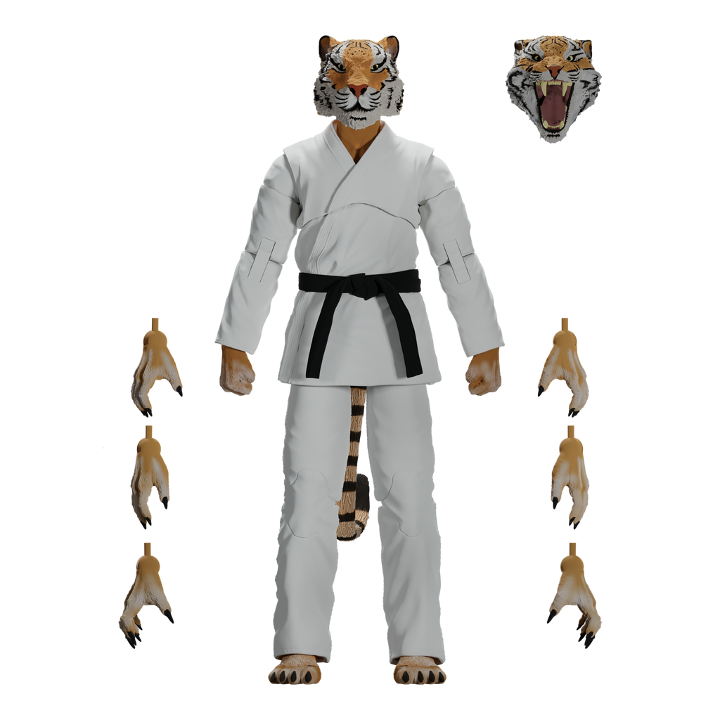 Jiu Jitsu Combat Creatures Tiago the Tiger Action Figure