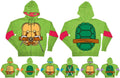 TMNT Costume Hooded Sweatshirt with Detachable Eye Mask - XS / Donatello