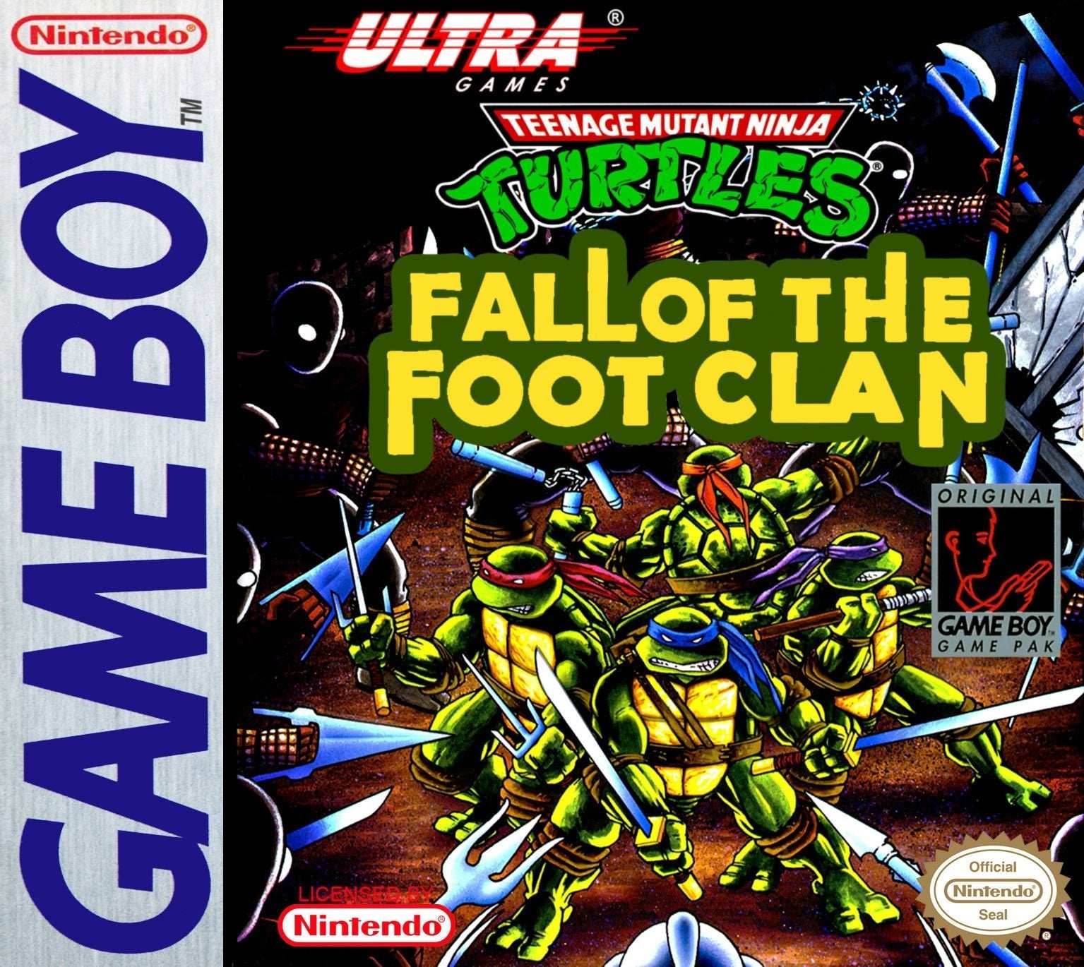 Teenage Mutant Ninja Turtles: Fall Of The Foot Clan (Gameboy) - Game Manual Only