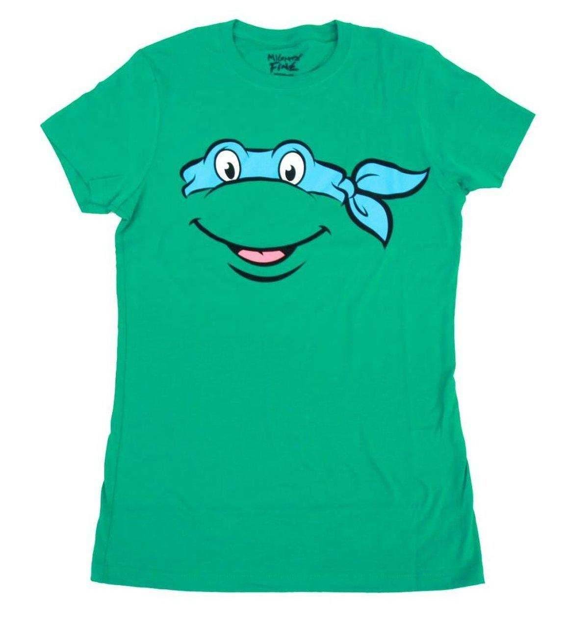 TMNT Teenage Mutant Ninja Turtles Big Face T-shirt - S / Leonardo
