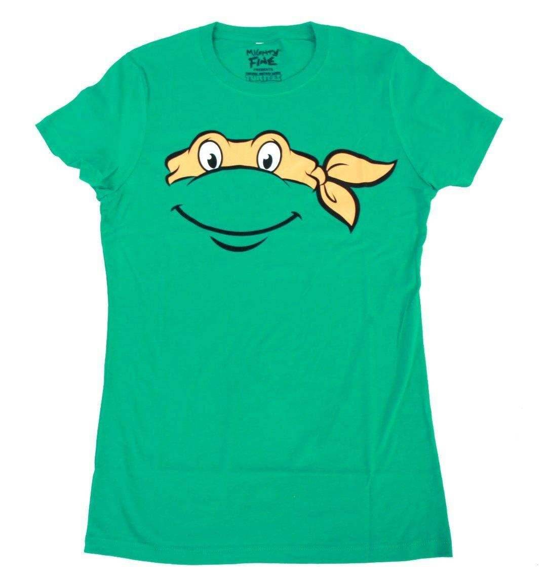 TMNT Teenage Mutant Ninja Turtles Big Face T-shirt - S / Leonardo