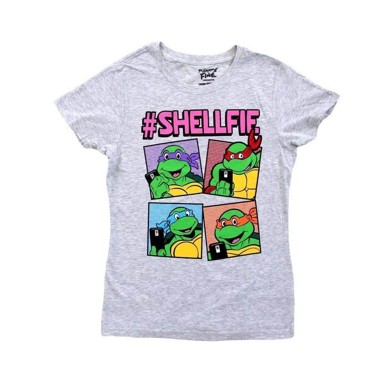 TMNT Teenage Mutant Ninja Turtles Boxes Shellfie Juniors T-Shirt - XS