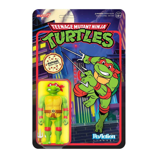 Super7 x Teenage Mutant Ninja Turtles - Raphael Toon Wave 7 ReAction Figure TMNT - 