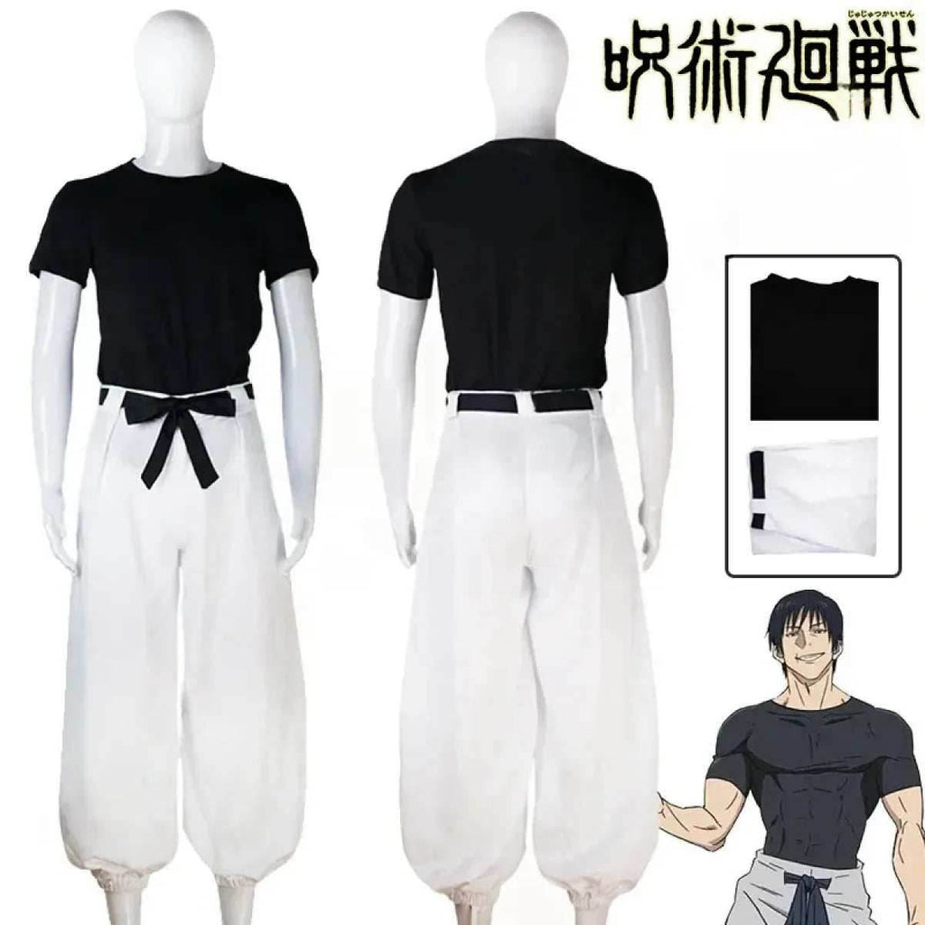 Jujutsu Kaisen Toji Fushiguro Cosplay - Sorcerer Killer Uniform & Wig - Wig Only / XL