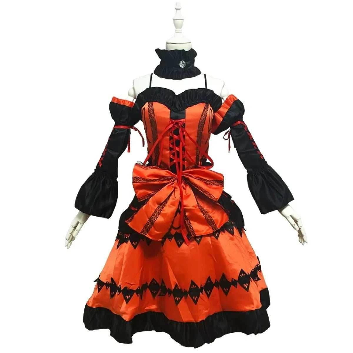 DATE A LIVE Tokisaki Kurumi Gothic Lolita Cosplay Set - Kurumi Costume / One Size / DATE A LIVE