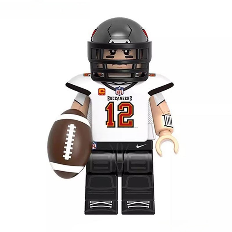 Tom Brady NFL Football Legends Lego Minifigures Custom sports Toys